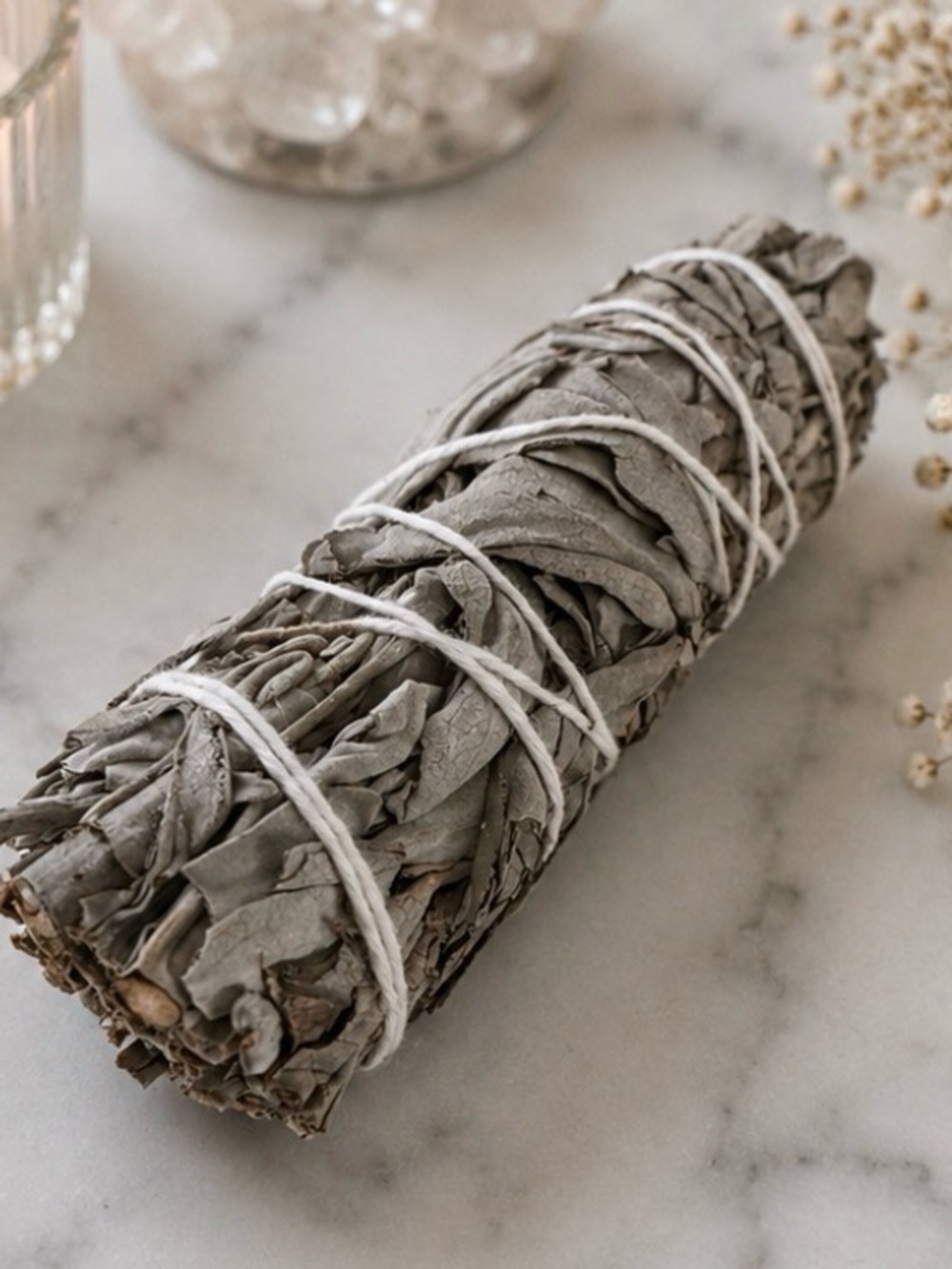 White Sage Smudge Stick - Natural Grey Sage Bundle